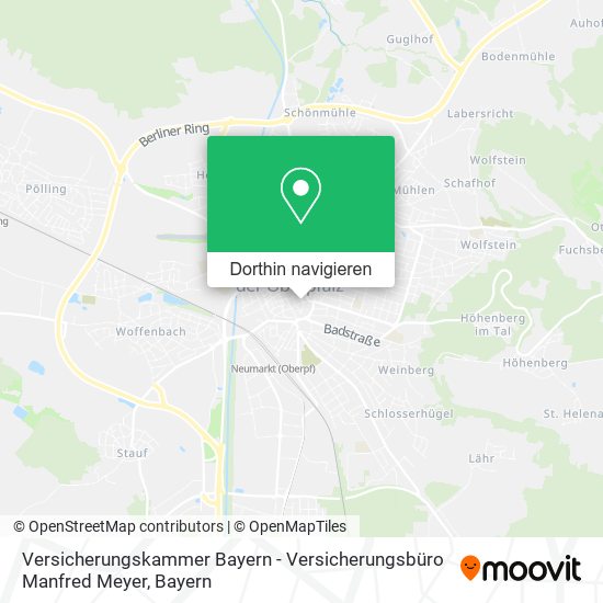 Versicherungskammer Bayern - Versicherungsbüro Manfred Meyer Karte