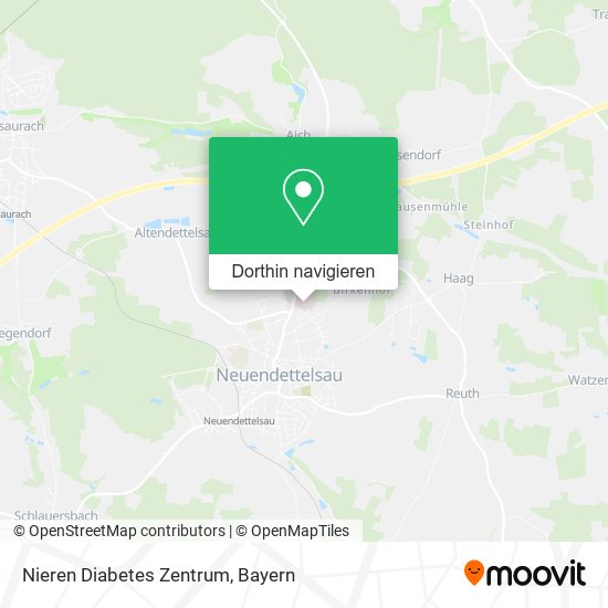 Nieren Diabetes Zentrum Karte