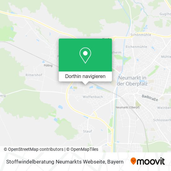 Stoffwindelberatung Neumarkts Webseite Karte