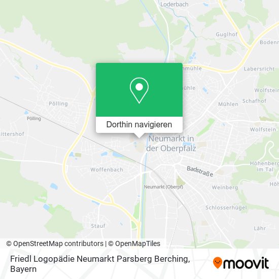 Friedl Logopädie Neumarkt Parsberg Berching Karte