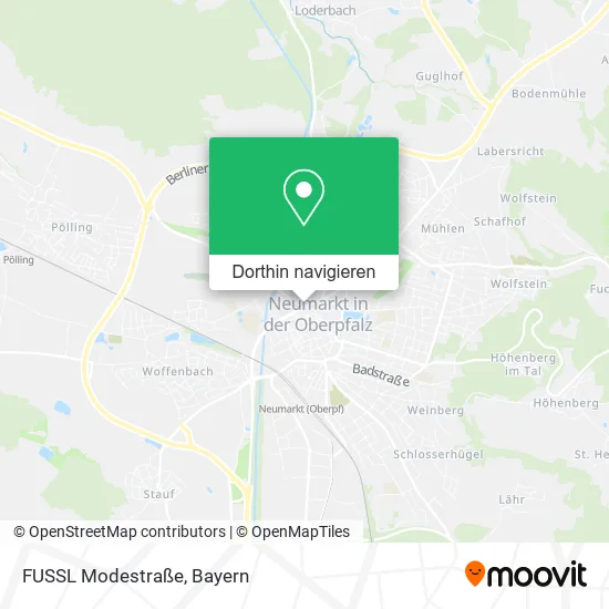 FUSSL Modestraße Karte