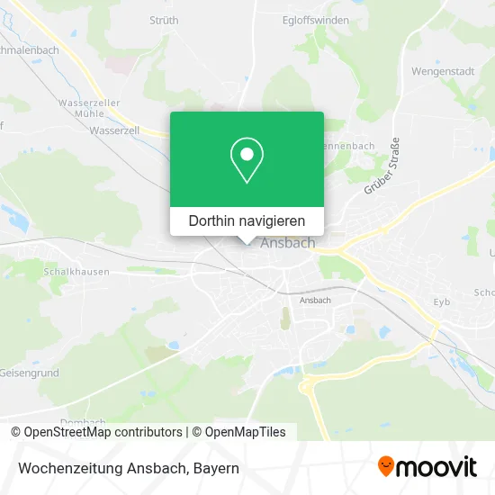 Wochenzeitung Ansbach Karte