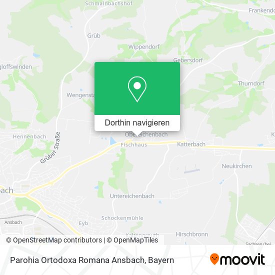 Parohia Ortodoxa Romana Ansbach Karte