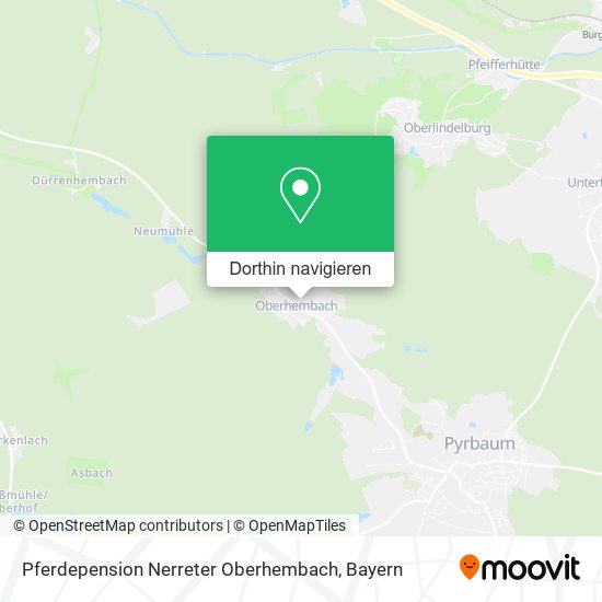 Pferdepension Nerreter Oberhembach Karte