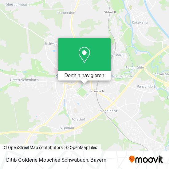 Ditib Goldene Moschee Schwabach Karte
