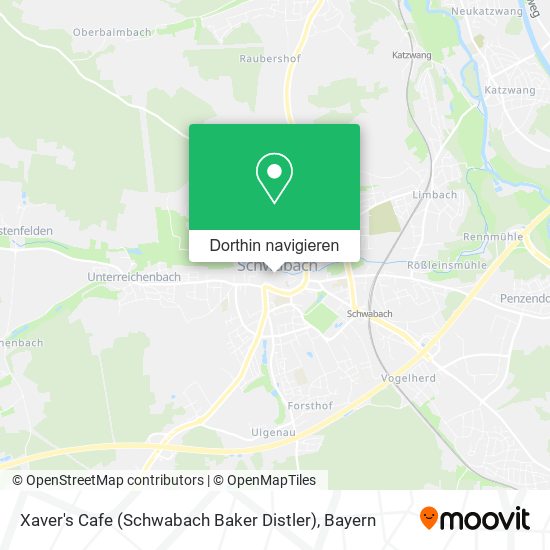 Xaver's Cafe (Schwabach Baker Distler) Karte