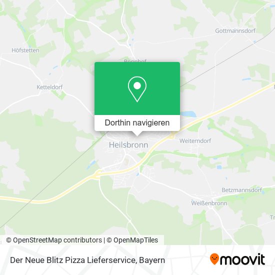 Der Neue Blitz Pizza Lieferservice Karte