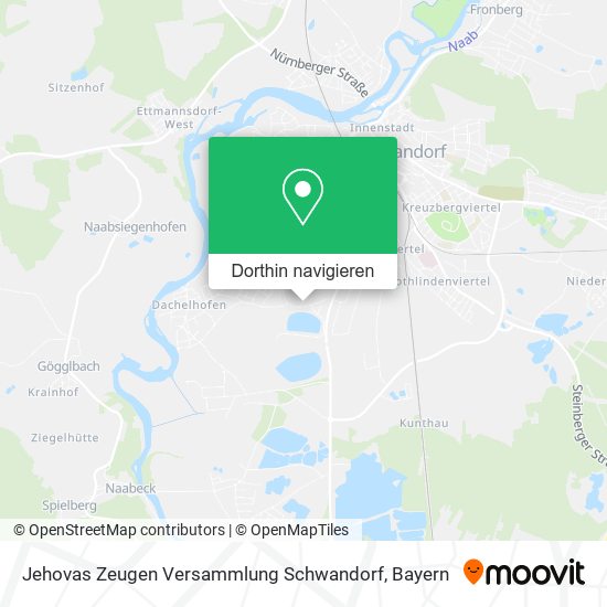 Jehovas Zeugen Versammlung Schwandorf Karte