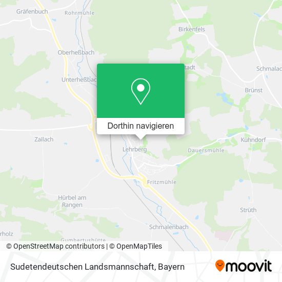 Sudetendeutschen Landsmannschaft Karte