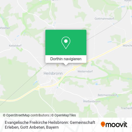 Evangelische Freikirche Heilsbronn: Gemeinschaft Erleben, Gott Anbeten Karte