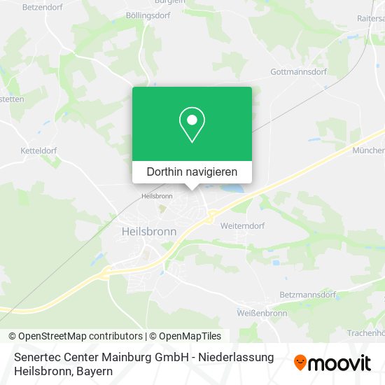 Senertec Center Mainburg GmbH - Niederlassung Heilsbronn Karte