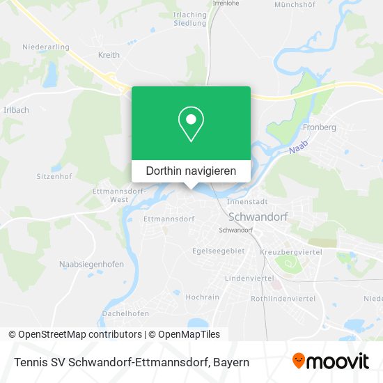 Tennis SV Schwandorf-Ettmannsdorf Karte
