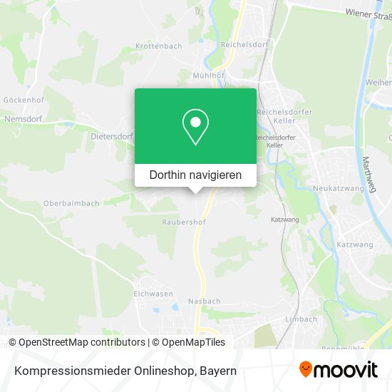 Kompressionsmieder Onlineshop Karte