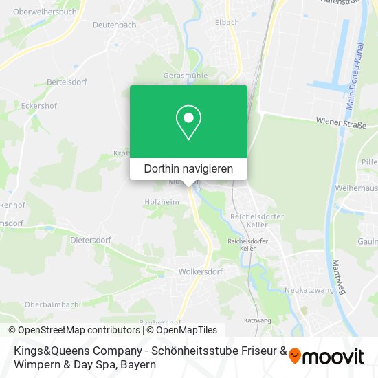 Kings&Queens Company - Schönheitsstube Friseur & Wimpern & Day Spa Karte