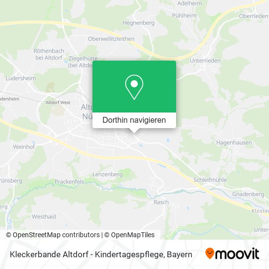 Kleckerbande Altdorf - Kindertagespflege Karte