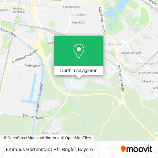 Emmaus Gartenstadt Pfr. Rogler Karte