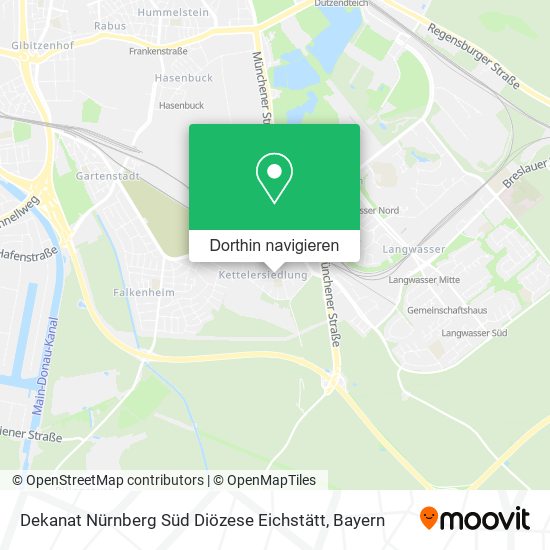 Dekanat Nürnberg Süd Diözese Eichstätt Karte