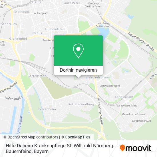Hilfe Daheim Krankenpflege St. Willibald Nürnberg Bauernfeind Karte