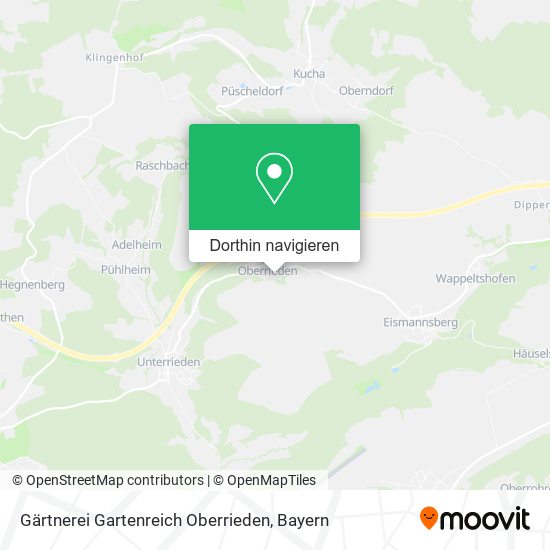 Gärtnerei Gartenreich Oberrieden Karte