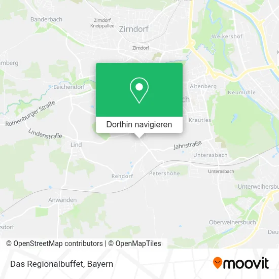 Das Regionalbuffet Karte