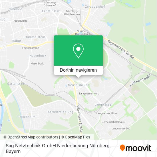 Sag Netztechnik GmbH Niederlassung Nürnberg Karte