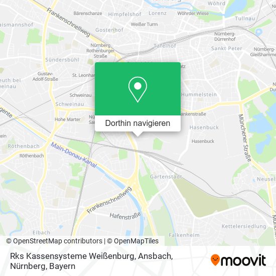 Rks Kassensysteme Weißenburg, Ansbach, Nürnberg Karte