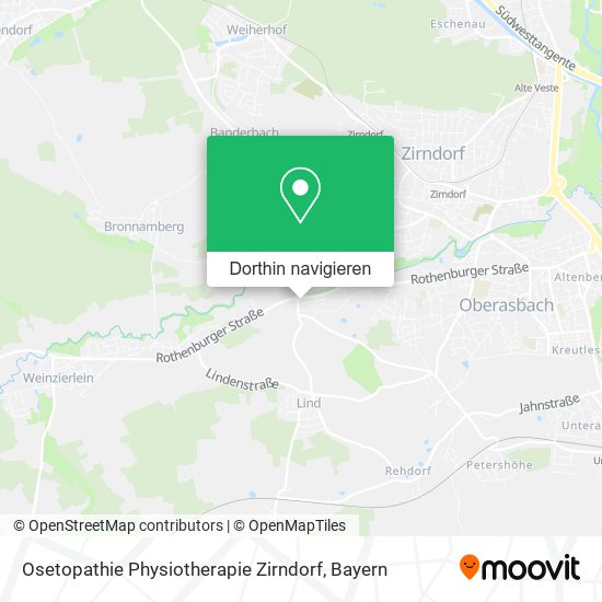 Osetopathie Physiotherapie Zirndorf Karte