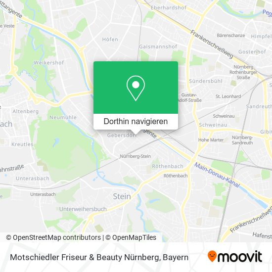 Motschiedler Friseur & Beauty Nürnberg Karte