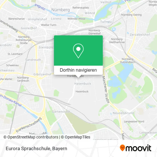 Eurora Sprachschule Karte