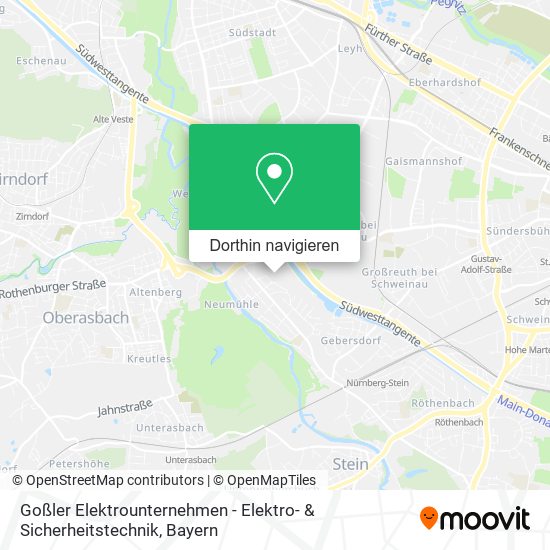 Goßler Elektrounternehmen - Elektro- & Sicherheitstechnik Karte