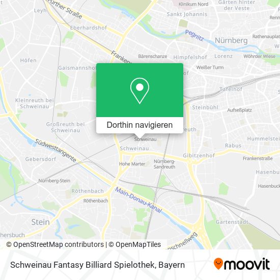 Schweinau Fantasy Billiard Spielothek Karte