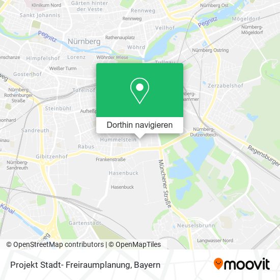 Projekt Stadt- Freiraumplanung Karte