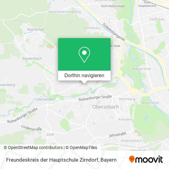 Freundeskreis der Hauptschule Zirndorf Karte