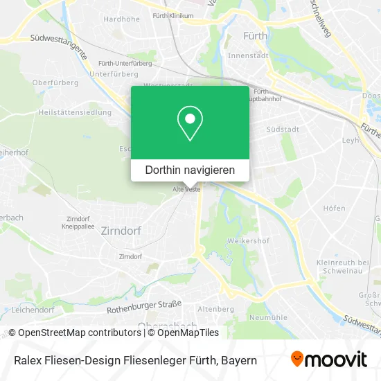 Ralex Fliesen-Design Fliesenleger Fürth Karte