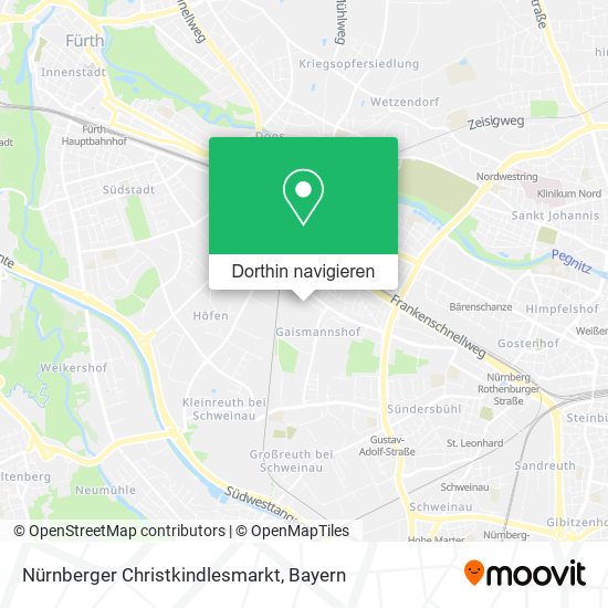 Nürnberger Christkindlesmarkt Karte