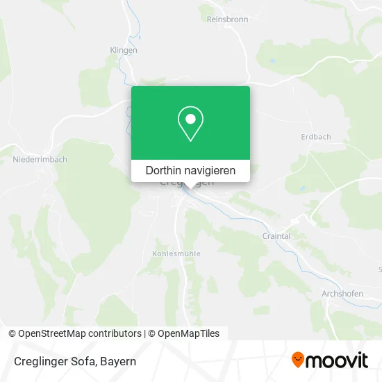 Creglinger Sofa Karte