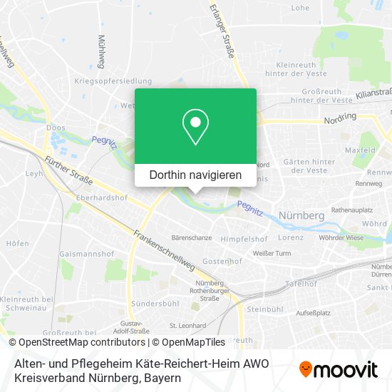 Alten- und Pflegeheim Käte-Reichert-Heim AWO Kreisverband Nürnberg Karte