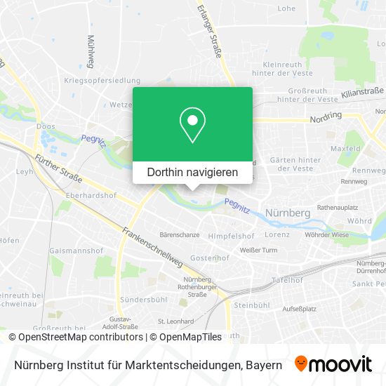 Nürnberg Institut für Marktentscheidungen Karte