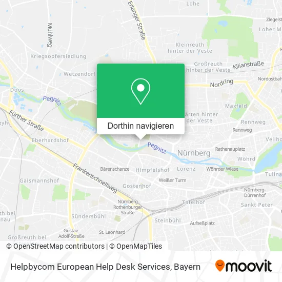 Helpbycom European Help Desk Services Karte