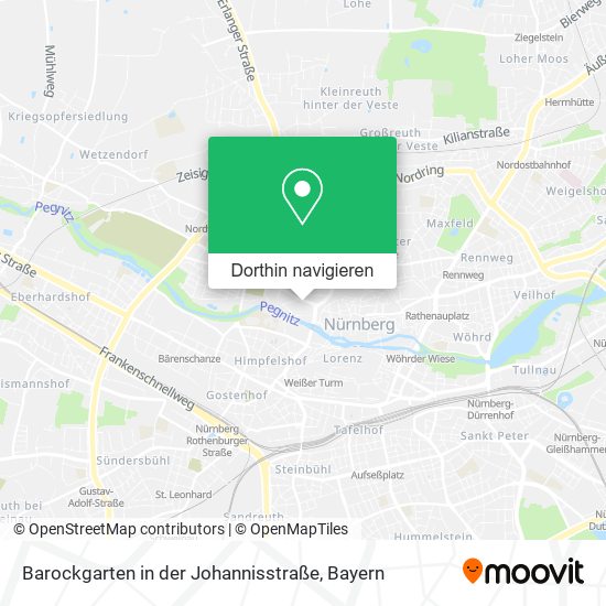 Barockgarten in der Johannisstraße Karte