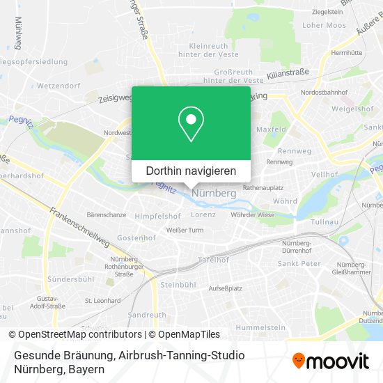 Gesunde Bräunung, Airbrush-Tanning-Studio Nürnberg Karte