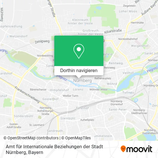 Amt für Internationale Beziehungen der Stadt Nürnberg Karte