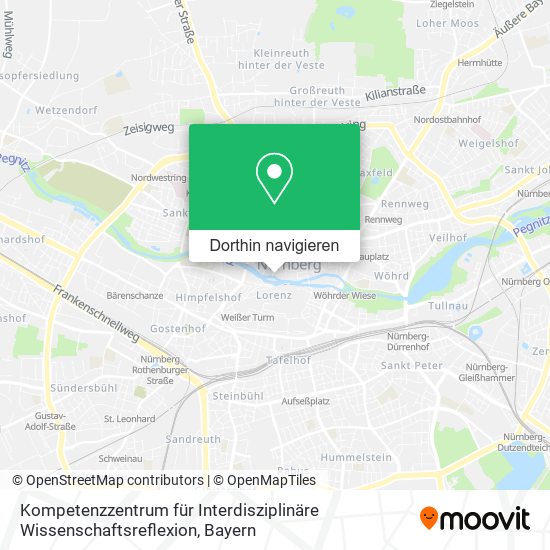 Kompetenzzentrum für Interdisziplinäre Wissenschaftsreflexion Karte