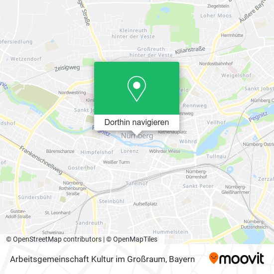 Arbeitsgemeinschaft Kultur im Großraum Karte