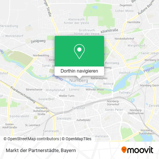 Markt der Partnerstädte Karte