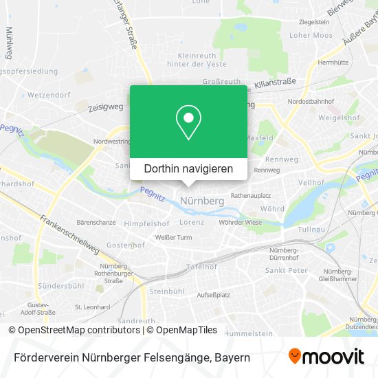 Förderverein Nürnberger Felsengänge Karte