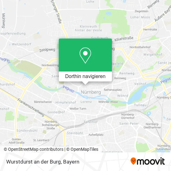 Wurstdurst an der Burg Karte