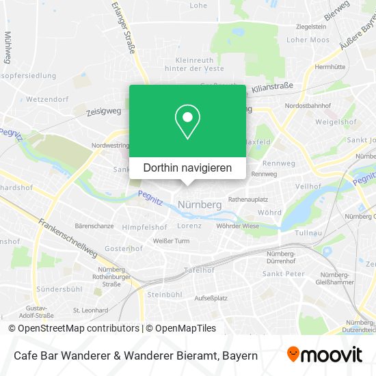 Cafe Bar Wanderer & Wanderer Bieramt Karte