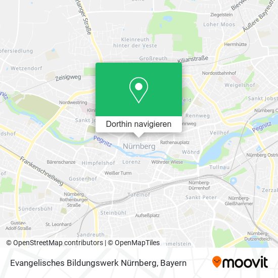 Evangelisches Bildungswerk Nürnberg Karte
