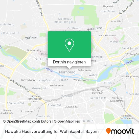 Hawoka Hausverwaltung für Wohnkapital Karte